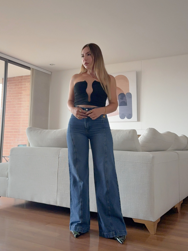 Jeans Palazzo Medio