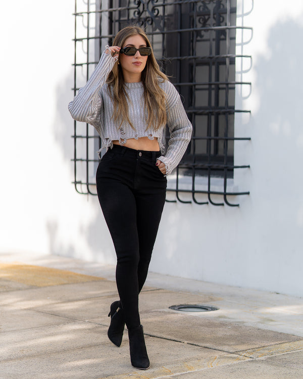 Jeans Skinny Europeo - Negro