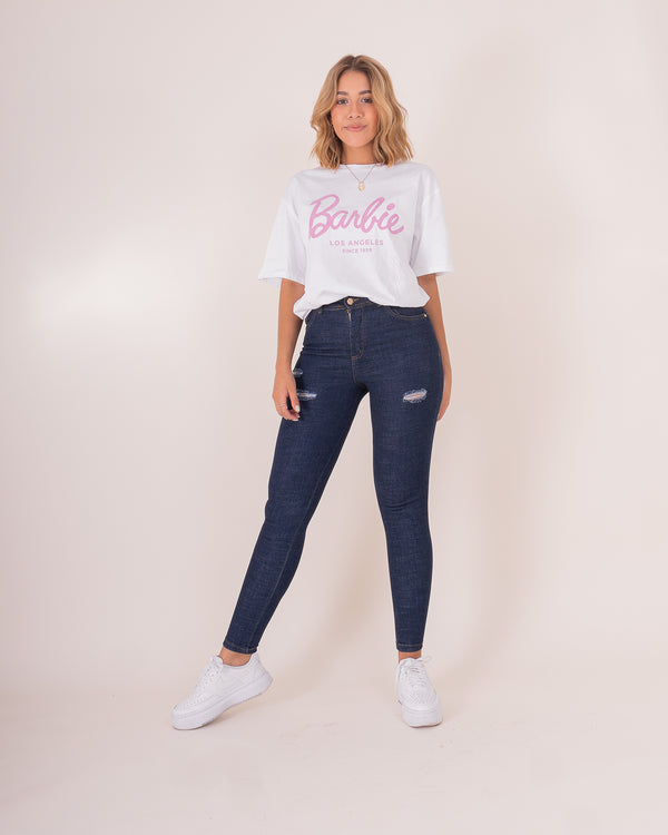 Jeans Skinny Americano - Azul Denim Roto