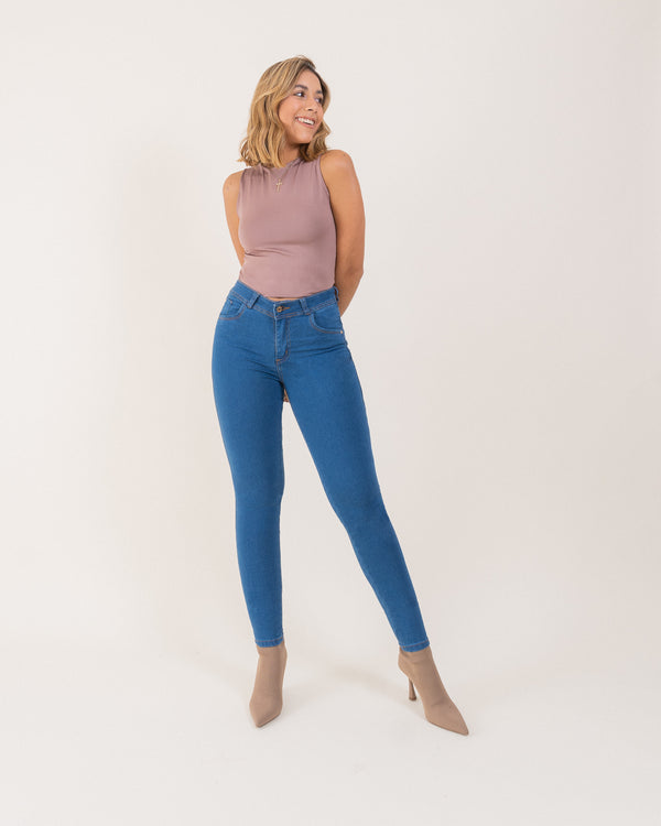 Jeans Skinny Clásico - Medio Azul